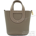 エルメス　インザループ18　エトゥープ　トリヨンクレマンス　ゴールド金具　【新品】 HERMES In the loop18 Etoupe Taurillon Clemence Gold Buckle 【NEW】