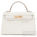エルメス　ケリーミニ 2/ミニケリー 2　クレ　エプソン　シャンパンゴールド金具　外縫い　【新品】　HERMES Mini Kelly 2 Craie Epsom Champagne Gold Buckle 【NEW】