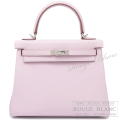 エルメス　ケリー25　内縫い　モーヴペール　スイフト　シルバー金具　【新品】 HERMES Kelly25 Mauve pale Swift Silver Buckle 【NEW】