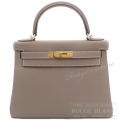 エルメス　ケリー28　内縫い　エトゥープ　トゴ　ゴールド金具　【新品】 HERMES Kelly28 Etoupe Togo Gold Buckle 【NEW】