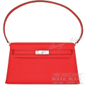 エルメス　ケリーエラン　ルージュラデュー　エプソン　シルバー金具  【新品】 HERMES Kelly Elan Rouge radieux Epsom Silver Buckle 【NEW】