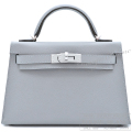 エルメス　ケリーミニ 2/ミニケリー 2　グリパンタン　ヴォーマダム　シルバー金具　外縫い　【新品】HERMES Mini Kelly 2 Gris pantin Veau Madame Silver Buckle 【NEW】