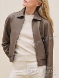 エルメス　2024 A/W　 レザージャケット　ブルゾン　エトゥープ　#38　タグ付【新品】 HERMES Leather Jacket Etoupe【NEW】