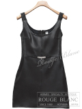 エルメス　レザーワンピース　ジャンパースカート　ブラック　#36　タグ付　【新品】 HERMES Leather Dress Black 【NEW】