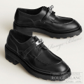 エルメス　ローファー　ダービー　”ファースト”   黒　ブラック　#37 1/2 【新品】HERMES Loafer  "First"  Black【NEW】