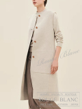 エルメス　2023 A/W　カシミア　ロングジレ　ベージュナチュラル　＃40　タグ付 【新品】 HERMES Cashmere Long Gillet Beige Natural【NEW】