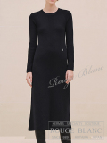 エルメス　2024 A/W　カシミア　ロングニットワンピース　ブラック　#34　タグ付【新品】 HERMES  Cashmere  Long Knit Dress【NEW】