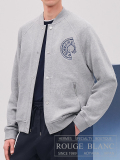 エルメス　2025 S/S　メンズ　テディブルゾン パッチ　”クルー・ド・セル”　グリクレール　#M　タグ付  【新品】 HERMES Men's Varsity jacket "Clou de Selle" Gris clair 【NEW】