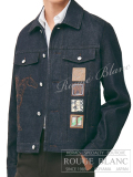 エルメス　2023 S/S  メンズ　デニム　ジャケット　”アイコン・オ・カレ”　インディゴ　#50　タグ付  【新品】 HERMES Men's Denim Jacket【NEW】
