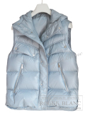 エルメス　メンズ　ダウンベスト　フード付　キルティング　ライトブルー　#46　タグ付 　ジレ 【新品】　HERMES Men's Down Vest Light bleu 【NEW】