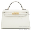 エルメス　ケリーミニ 2/ミニケリー 2　ナタ　エプソン　ゴールド金具  外縫い　【新品】　HERMES Mini Kelly 2 Nata Epsom Gold Buckle 【NEW】