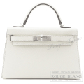 エルメス　ケリーミニ 2/ミニケリー 2　ナタ　エプソン　シルバー金具 　外縫い 【新品】  HERMES Mini Kelly 2 Nata Epsom Silver Buckle 【NEW】