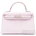 エルメス　ケリーミニ 2/ミニケリー 2　モーヴペール　シェーヴル　シルバー金具　外縫い　【新品】　HERMES Mini Kelly 2 Mauve pale Chevre Silver Buckle 【NEW】