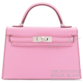 エルメス　ケリーミニ 2/ミニケリー 2　ピンク　エプソン　シルバー金具  外縫い　【新品】　HERMES Mini Kelly 2　Pink Epsom Silver Buckle 【NEW】