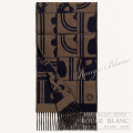 エルメス　マフラー　"ブリッド・ドゥ・ガラ"　マリン×エトゥープ　カシミア 【新品】HERMES Muffler "Brides de Gala en desordre" Marine×Etoupe Cashmere【NEW】