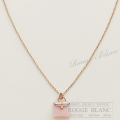 エルメス　ネックレス　"アミュレット　ケリー"　ローズゴールド×ピンクオパール【新品】 HERMES Necklace "Amulette Kelly" Rose gold×Pink opal 【NEW】