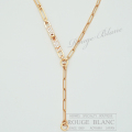 エルメス　ネックレス　ケリーチェーン　ラリアット　ローズゴールド×ダイヤモンド  #SH 【中古】 HERMES Necklace "Kelly chain lariat" Rose gold×Diamond【USED】