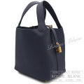 エルメス　ピコタンロックPM/18　ブルーニュイ　トリヨンクレマンス　ゴールド金具　【新品】　HERMES Picotin lock PM/18 Bleu nuit Taurillon Clemence Gold Buckle 【NEW】