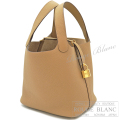エルメス　ピコタンロックPM/18　ビスキュイ　トリヨンクレマンス　ゴールド金具　【新品】　HERMES Picotin lock PM/18 Biscuit Taurillon Clemence Gold Buckle 【NEW】