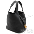 エルメス　ピコタンロックPM/18　黒　ブラック　トリヨンクレマンス　ゴールド金具 【新品同様】HERMES Picotin lock PM/18 Black Taurillon Clemence Gold Buckle【USED】