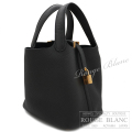 エルメス　ピコタンロックPM/18　黒　ブラック　トリヨンクレマンス　ゴールド金具　【新品】　HERMES Picotin lock PM/18 Black Taurillon Clemence Gold Buckle 【NEW】