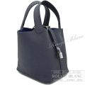 エルメス　ピコタンロックPM/18　ブルーニュイ　トリヨンクレマンス　シルバー金具　【新品】　HERMES Picotin lock PM/18 Bleu nuit Taurillon Clemence Silver Buckle 【NEW】