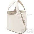 エルメス　ピコタンロックPM/18　クレ　トリヨンクレマンス　シルバー金具　【新品】　HERMES Picotin lock PM/18 Craie Taurillon Clemence Silver Buckle【NEW】