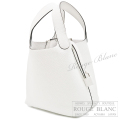 エルメス　ピコタンロックPM/18　ニューホワイト　トリヨンクレマンス　シルバー金具 【新品】 HERMES Picotin lock PM/18 New White Taurillon Clemence Silver Buckle【NEW】