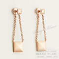 エルメス　ピアス　”クルー・ドゥ・H”　ローズゴールド【新品】 HERMES Pierced Earrings "Cloud H" Rose gold【NEW】