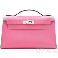 エルメス　ポシェットケリー/ミニケリー　ローズアザレ　スイフト　シルバー金具 【新品】 HERMES Pochette Kelly/Mini Kelly Rosse azalee Swift Silver Buckle【NEW】