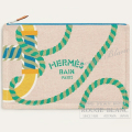 エルメス　フラットポーチ　ヨッティングGM　”カノエH”　ビタミン  【新品】 HERMES Flat Pouch "Canoe H"【NEW】