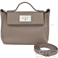 エルメス　24/24　21　エトゥープ　ヴォーエバーカラー×スイフト　シルバー金具 【新品】 HERMES 24/24 21 Etoupe Veau evercolor×Swift Silver Buckle 【NEW】