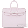 エルメス　バーキンセリエ25　モーヴペール　エプソン　シルバー金具 【新品】HERMES Birkin sellier25 Mauve pale Epsom Silver Buckle【NEW】
