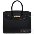 エルメス　バーキンセリエ30　ブラック　ムッシュ　ゴールド金具　 【新品】　HERMES Birkin sellier30 Black Monsieur Gold Buckle 【NEW】