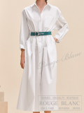 エルメス　2024 S/S　シャツドレス　ワンピース　ホワイト　#34　タグ付　【新品】 HERMES Shirt dress White 【NEW】