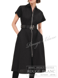 エルメス　2023 A/W　ジップアップドレス　シャツワンピース　”モザイク” モチーフ　ブラック　#38　タグ付【新品】 HERMES Zipped dress "Mosaique" Black 【NEW】