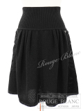 シャネル　ニットスカート　ブラック　#34　【中古】 CHANEL Knit  Skirt Black 【USED】