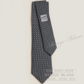 エルメス　ネクタイ　”Hツイスト”　アントラシト×ブラン×グリクレール　シルク　【新品】HERMES Tie ”H Twist”  Anthracite×Blanc×Gris clair 【NEW】