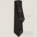 エルメス　ネクタイ　”マグニファイングH”　ブラック×グレー　シルク　【新品】HERMES Tie ”Magnifying H”  Black×Gris 【NEW】