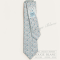 エルメス　ネクタイ　”アップ・イン・ザ・クラウド”　グリクレール×シエル×グレー　シルク 【新品】HERMES Tie ”Up in the clouds” Gris clai×rCiel×Gris【NEW】