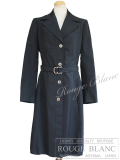 ヴァレンティノ　ローマ　トレンチコート　ベルト付　ブラック　＃42　【中古】　VALENTINO ROMA Trench Coat Black【USED】