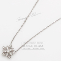 ヴァンクリーフ&アーペル　ネックレス　"ロータスミニ"　ホワイトゴールド×ダイヤモンド 【中古】Van Cleef & Arpels Necklace "Lotus mini" White gold×Diamond 【USED】