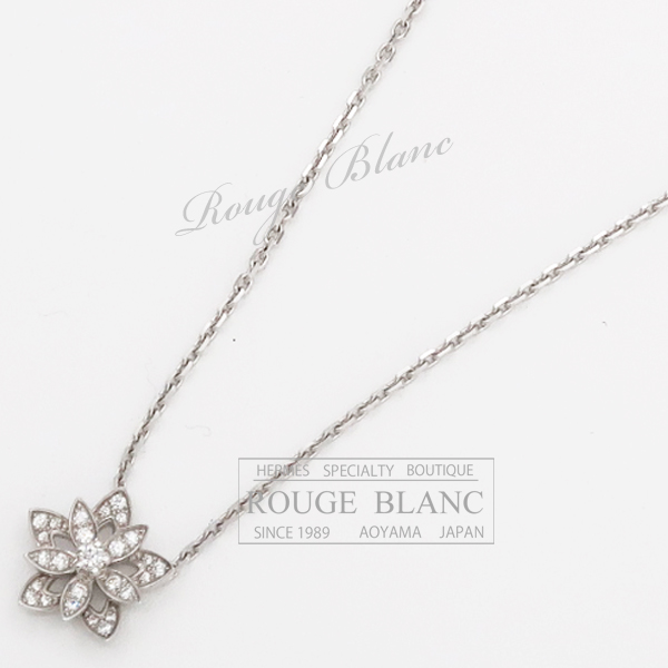 ヴァンクリーフ&アーペル　ネックレス　"ロータスミニ"　ホワイトゴールド×ダイヤモンド 【中古】Van Cleef & Arpels Neckless "Lotus mini" White gold×Diamond 【USED】