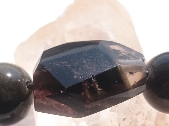 ブレス ガーデンクォーツ＆オブシディアン