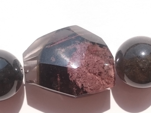 ブレス ガーデンクォーツ＆オブシディアン