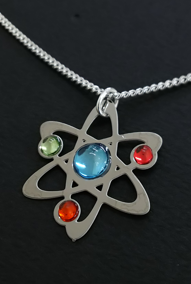 【サイエンスジュエリー】アトムネックレス（Atom necklace）