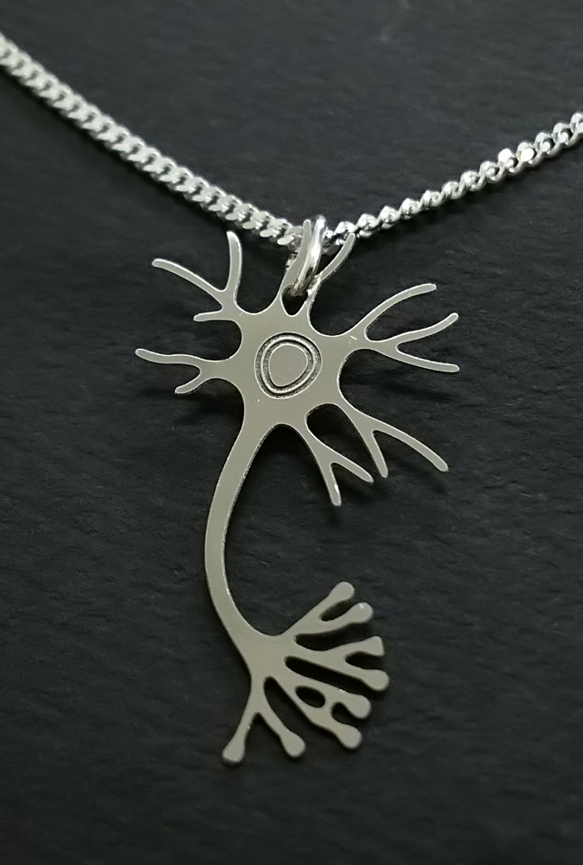 【アナトミージュエリー】ニューロンネックレス・シンニューロン（Thin Neuron necklace）