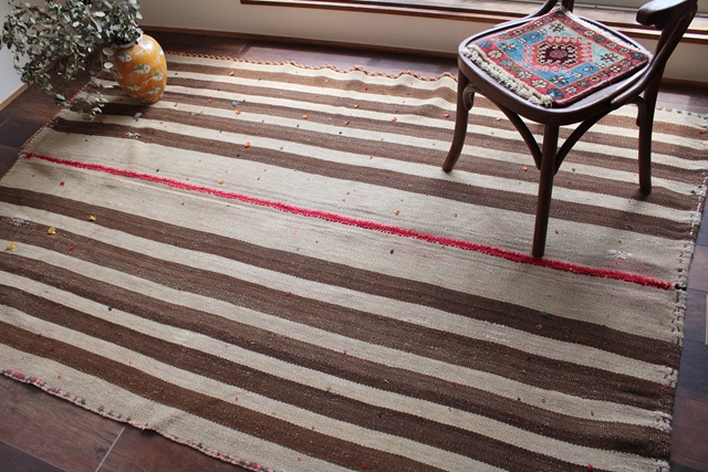 【送料無料】オールドキリム/ジャジーム（218×145cm）　1048