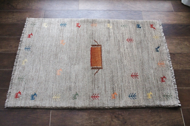 遊牧民のじゅうたん　ギャッベ（ラグサイズ小　118×78cm）　1116