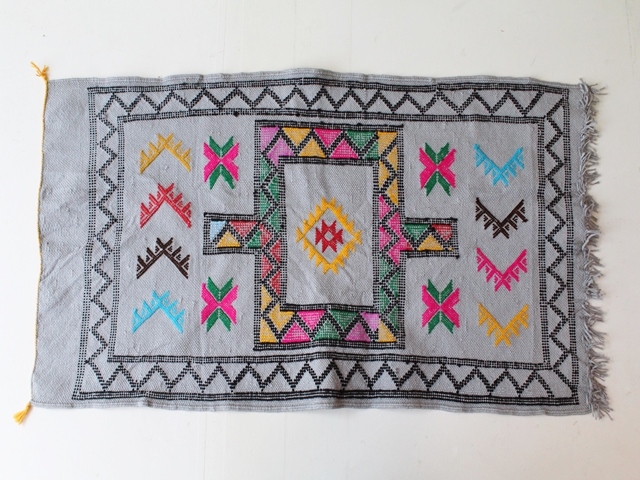 オールドキリム（玄関マットサイズ大　92×49cm）　531